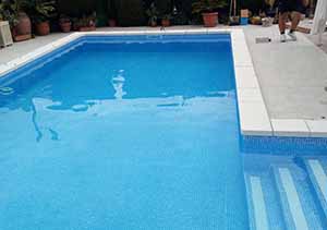 Revestir una piscina con liner armado