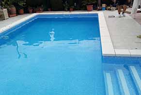 Revestimiento de liner armado en piscinas